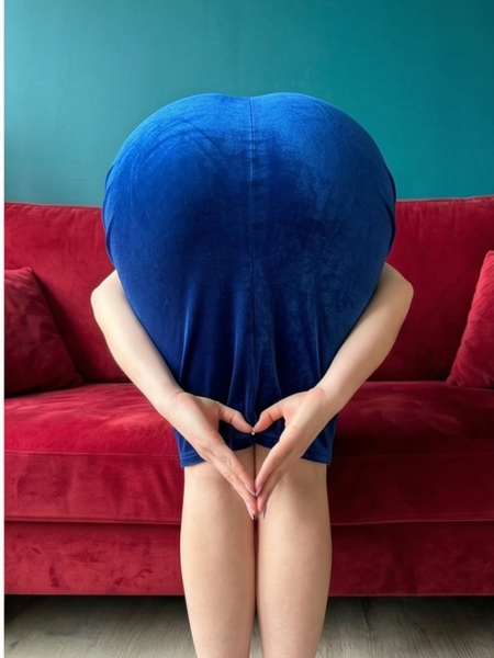 Heart butt challenge viral pose